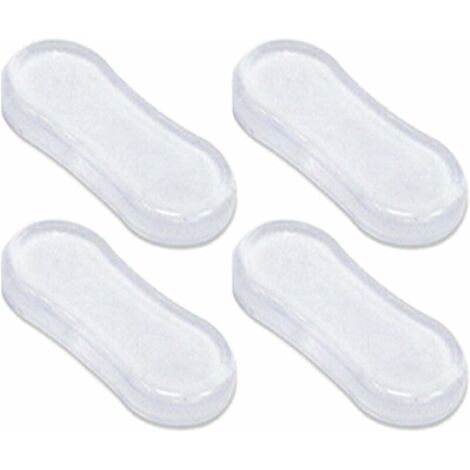 4pcs Tampons Abattant WC,Patins Pour Abattant De Toilette,Pare-chocs Siège Toilette Universels,Silencieux évitement De Collision T (1/4)