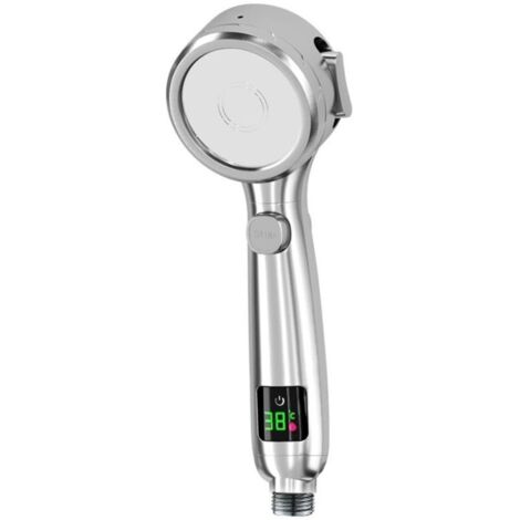 pommeau de douche haute pression, pommeau de douche économiseur d'eau avec augmentation de pression, 4 modes d'augmentation de (1/4)
