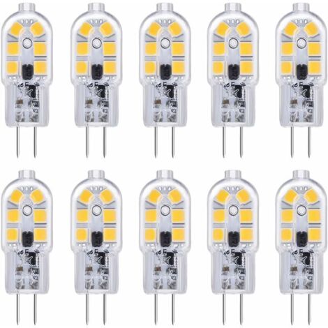 Lampadina LED G4 12V 2W bianco freddo 6000K, 200LM, equivalente a una ...