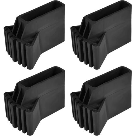 Set di 4 copripiedini in gomma antiscivolo per scale, piedini di ricambio in gomma per scale a pioli, tappetini per piedini di scale a pioli