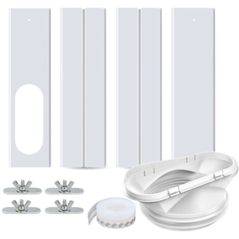Guarnizione per finestra per condizionatore portatile. Kit regolabile per tubo di scarico, facile installazione. (1/4)