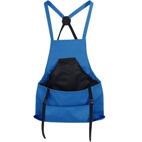 Grembiule da giardinaggio, gilet per la raccolta della frutta, attrezzatura da lavoro agricolo, supporto per la schiena incrociato da 60 cm, ampie tasche multiuso, ideale per la raccolta e i lavori in