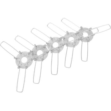 Set di 5 clip a molla in metallo per paralumi, portalampade adattabili per faretti da incasso, clip di fissaggio stabili e compatibili per accessori di illuminazione da incasso.