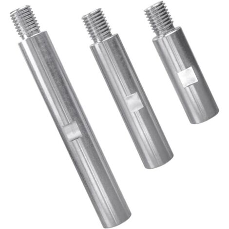 Set di 3 prolunghe M14 per smerigliatrice angolare - 75 mm, 100 mm, 140 mm, adattatori filettati per lucidatura e smerigliatura (1/4)