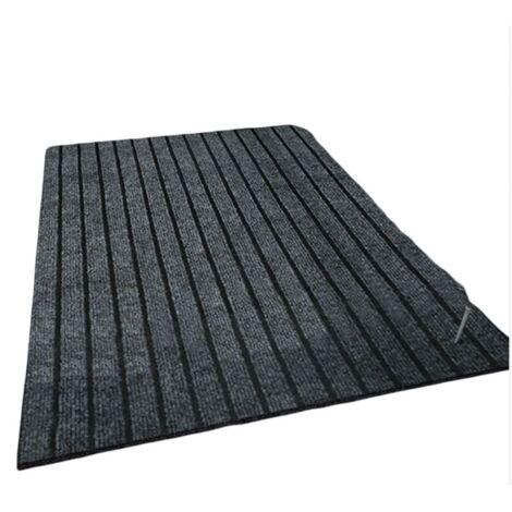 Zerbino d'ingresso esterno 40x120 cm, antiscivolo e assorbente, resistente e lavabile, grigio scuro per porte e giardini.