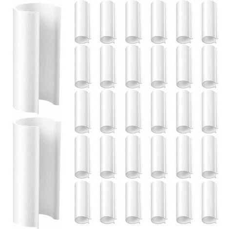 Clip per serra, 32 clip da giardino da 3/4 di pollice, clip in plastica per serre per tubi in PVC, teli di copertura, coperture per piscine, rifugi per uccelli, elementi di fissaggio sicuri