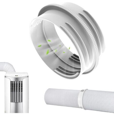 Adattatore per tubo flessibile di condizionatore portatile per finestre, 130 mm interno/150 mm esterno, connettore per tubo di scarico del condizionatore, adattatore per tubo di scarico del condiziona