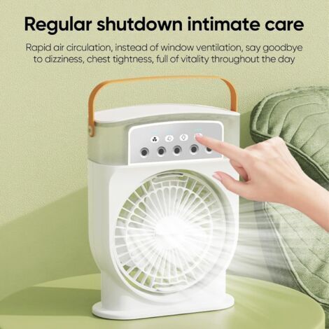 Ventilatore portatile portatile, portatile, portatile, portatile, con velocità regolabile, display a LED, pieghevole, dispositivo di raffreddamento per la stagione calda, lavoro, pendolari quotidiani