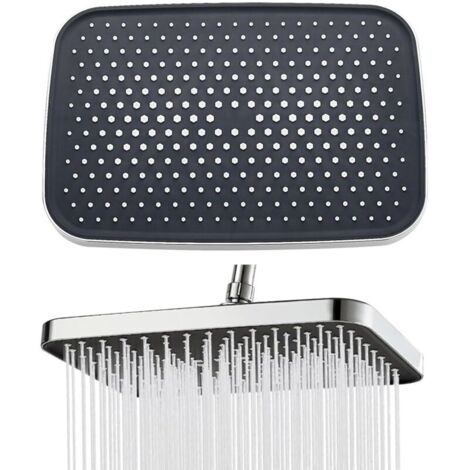 Soffione doccia ad alta pressione, girevole a 360°, facile da pulire, anticalcare per il bagno. (1/4)