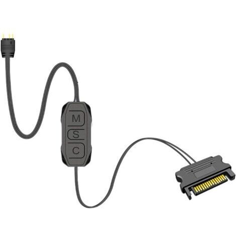 Controller ARGB 5V 3Pin Con Telecomando 17 Tasti – Hub Ventole E Strisce LED, Alimentazione SATA