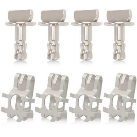 Set di 4 bulloni di protezione del cofano motore compatibili con F150 2011-2019 BB53 6C020-AA, BB5Z-00817-A, W716006-S439 (1/5)