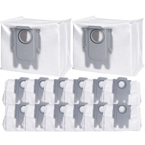 Confezione da 14 sacchetti per aspirapolvere per stazioni di aspirazione Roborock S8+ S8 Pro Ultra S7 MaxV Ultra S7 Pro Ultra Q7+ Q7 Max+ T8 Q5+ G10S PRO Q7 Max+ Q8 Max+, grande capacità 3 litri (1/5)