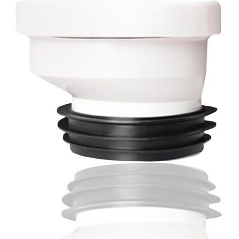 Tubo di collegamento eccentrico da 2 cm, ugello per tubo WC in plastica rigida angolata, scarico, eccentrico dritto, raccordo di collegamento per WC (1/4)