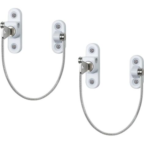 Serratura per finestre in PVC, sicurezza bambini. Set di 2 serrature con chiavi e viti per finestre sicure.