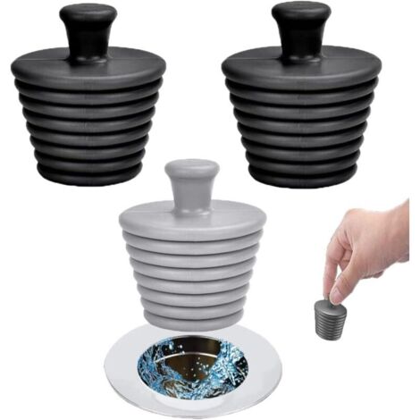 Tappi per vasca da bagno in 3 pezzi, tappi di scarico in silicone, tappi di scarico universali, tappi per lavandino, tappi di scarico per Dr.