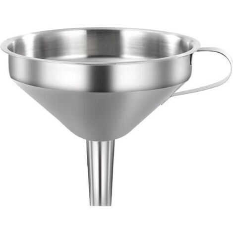 Imbuto in acciaio inox con filtro removibile, 13 cm, argento (1/4)