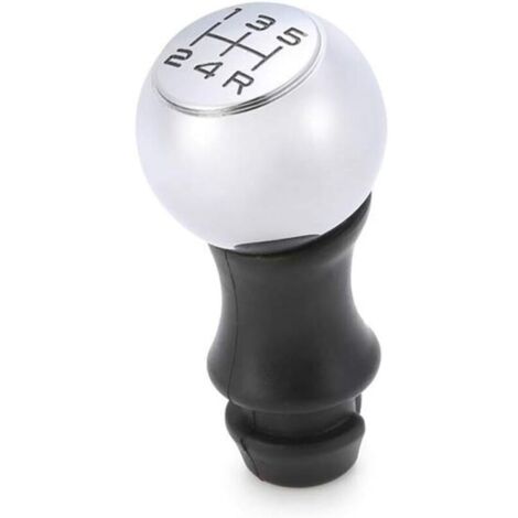 Pomello del cambio manuale a 5 marce per auto 206 207 3008 ecc./ C2 C3 C4 Picasso Berlingo Saxo (argento) (1/4)