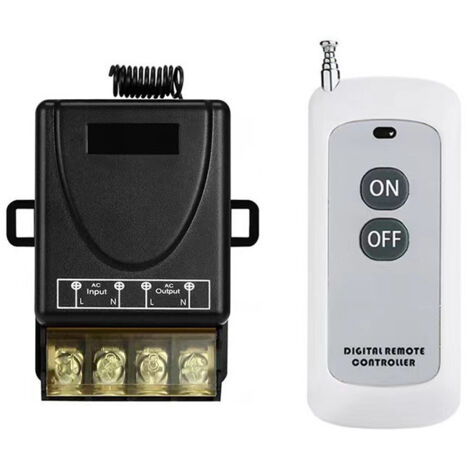 Interruttore wireless 433 MHz per pompa alta potenza – Telecomando a distanza fino a 500 m, tensione ampia (85–260 V), compatibile con sistemi di irrigazione e pompe sommerse-lsw