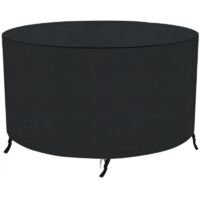 Telo protettivo rotondo e impermeabile per mobili da giardino in rattan, 180 x 90 cm