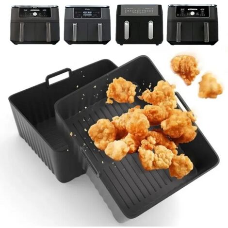 Accessoire Air Fryer en silicone -  Lot de 2 - Compatibles avec  Ninja AF300 et AF400, antiadhésives - Pour friteuse à air 8 QT (1/4)