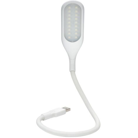 Lampe USB à intensité variable avec 18 LED, 3 niveaux de luminosité, design minimaliste, bras flexible en col de cygne et interrupteur tactile (1/5)