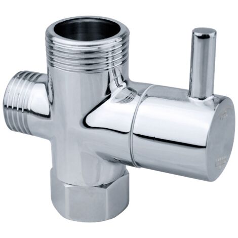 G1/2 pouces 3 voies bras de douche inverseur universel salle de bain système de douche pièce de rechange pour pommeau de douche à main (1/5)