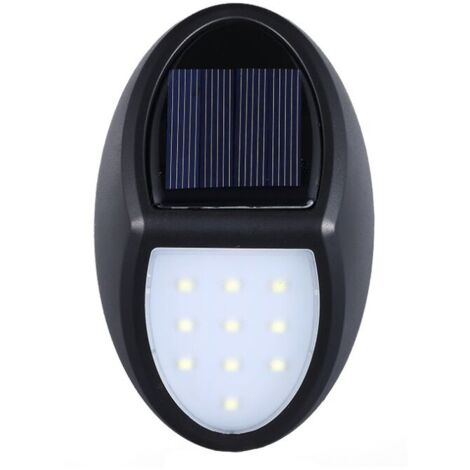 Lampe solaire extérieure, applique murale solaire à 10 LED, éclairage extérieur solaire étanche IP65, avec capteur crépusculaire (1 pièce) (1/5)