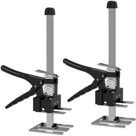 2 pièces Lève-meuble, Système de Nivellement des Carreaux Outil, Réglable Lève-Plaques Manuel, Avec échelle pour Les Sols, les Fenêtres et les Armoires (Capacité de Charge Maximale de 240 kg) (1/5)