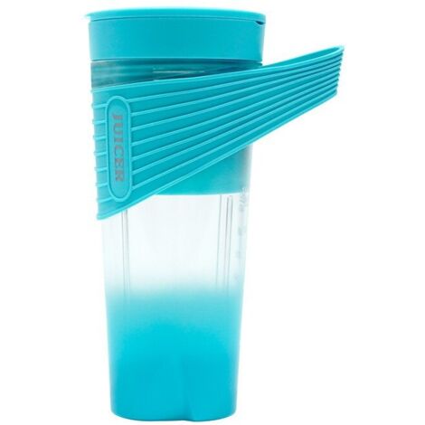 Blender Portable, Juicer Cup avec 460ml 6 Lames, Sans BPA, Convient pour le Sport et les Voyages, Mini Blender, Convient pour les Smoothies et Shakes, Cadeau de Noël Femme Homme 1pc Bleu (1/3)