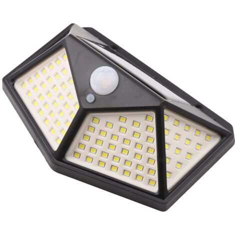 Lampe solaire extérieure étanche éclairage extérieur 270° lumière solaire 180° capteur de mouvement solaire projecteur de jardin applique murale solaire 4 pièces (1/5)