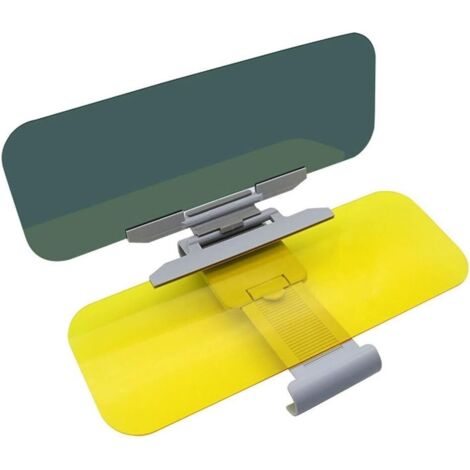 Extension de pare-soleil de voiture, protection des yeux de jour et de nuit, pare-soleil anti-UV anti-éblouissement, extension PC à encliqueter pour pare-brise (taille: 32  12CM) 1pc (1/5)