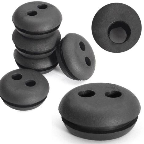 10 Pcs Joint de Tuyau d’Essence Bouchon de Tuyau de Carburant 2 Trous de Réservoir à Carburant Joint de Durite d'Essence de Tondeuse Accessoire pour Coupe-bordure Tronçonneuse (1/4)