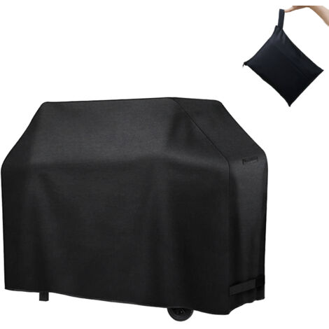 Housse de gril Imperméable à l'ombre Housse de gril polyvalente - Tissu 600D Oxford, 58 x 24 x 44 in, Convient à un gril de 58 pouces, Noir, 1pc (1/5)