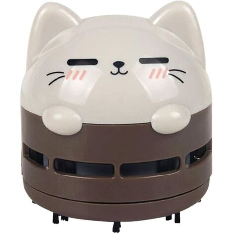 Mini aspirateur de bureau, mini aspirateur à miettes, sans fil, rechargeable par USB, silencieux et économe en énergie. (1/5)