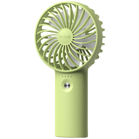 Mini ventilateur portatif USB, ventilateur portable avec batterie rechargeable 5000 mAh, mini ventilateur rechargeable USB, 3 vitesses réglables, ventilateur de poche pour la maison/bureau/voyage 1pc