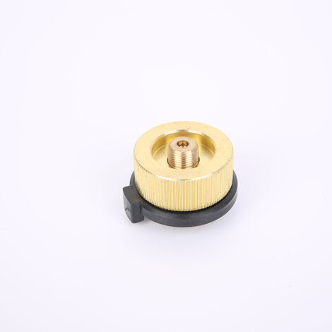 1 pièce Adaptateur de réchaud de camping Adaptateur de propane Vanne Lindal Adaptateur de réservoir de butane Cylindre Convertisseur de réservoir de gaz, Or (1/4)