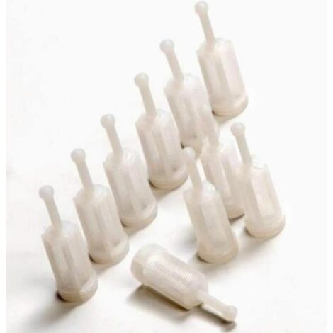 Lot de 10 filtres à gravité pour pistolet à peinture, petite pièce universelle pour voiture, pistolet à peinture à air (Blanc) (1/5)