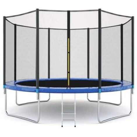 Filet de sécurité pour trampoline 244 cm – Maille dense PE 120 g/m² – Hauteur 1,80 m – Protection renforcée avec fermeture éclair double face – Fenoplastica