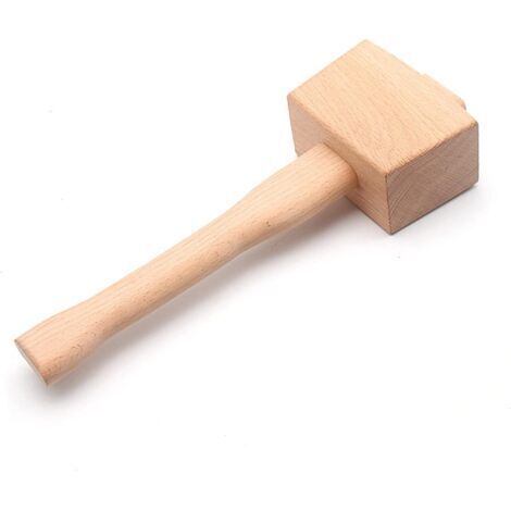 Maillet de menuisier en Bois Marteau PoignéE Outil Menuiserie à Hêtre Frappe Inclinée Pour Bricolage Travail Du 245 mm (1/5)