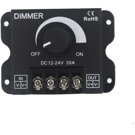 LED Variateur contrôleur 12V 24V 30A PWM Gradateur 360W pour bandes LED Ou lumière LED (1/5)