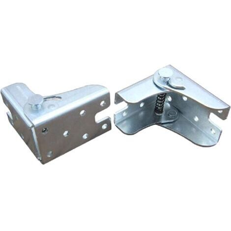 Support pliant autobloquant pour pieds pliants, plan de travail pliant, table de cuisine pliante (2 argent) (1/5)