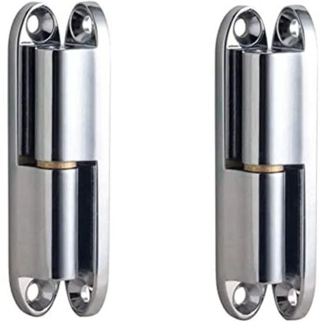 2 Pièces Paumelles Charnière Inox, Charnière à Visser de Porte, Charnière à Visser pour Portes, Charnières de Rénovation, pour Porte, Box, Cabanon, Fenêtre, Clôture (1/5)