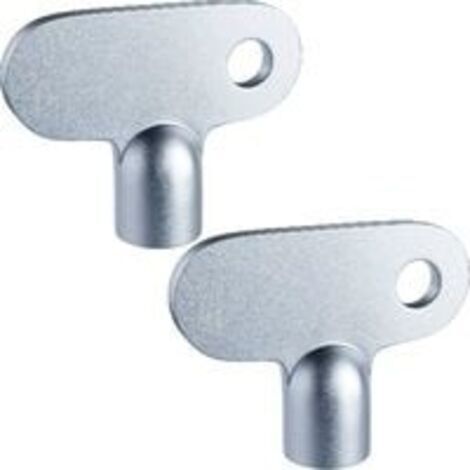 2 Pièces Clé de Radiateur Clé de Purge de Radiateur Solide Clé de Radiateur d'Ouverture Carrées Horloge Matérielle Facile à Saisir pour Vis à Clapet Taille 5mm (1/5)