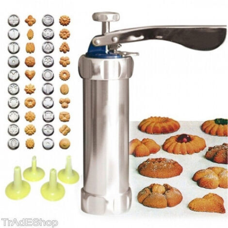 Machine à Seringues Pour Biscuits Sucrés Faits Maison Conception De Gâteaux De Cuisine + Formes (1/5)