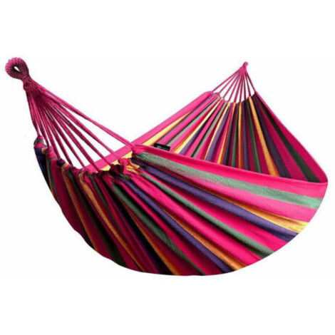 Amaca Da Giardino Singola In All Cotone Campeggio 200x80cm Multicolore (1/2)