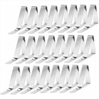 Lot de 24 Pinces à Nappe en INOX Pinces À Nappe De Table Ressort