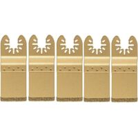 5 Pcs/Set Universal Oscillating Diamond Saw Blade for Releasing Fit Multi Tool Blade Dic Cutter