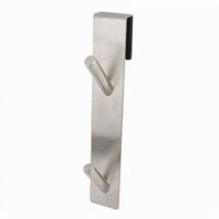 Gancio Doppio Per Porta Box Doccia Per Appendere Asciugamani Bagno 4x18 Cm 87766