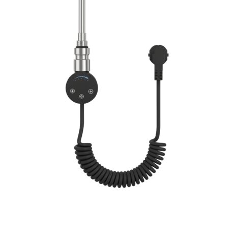 Élément chauffant électrique pour radiateur de salle de bain SLX 600 W noir avec câble LUXRAD (1/2)