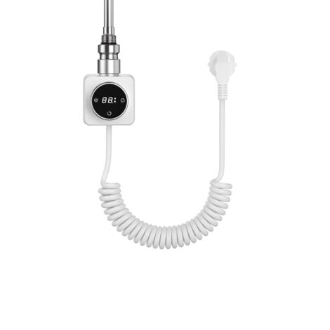 Élément chauffant électrique pour radiateur de salle de bain PREMIO 800 W blanc avec câble  LUXRAD (1/2)